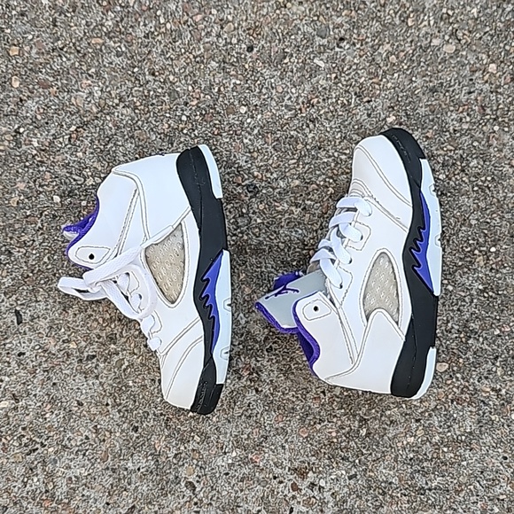 Jordan 5 Retro TD Dark Concord High Tops Size 6 Toddlers - Picture 6 of 11